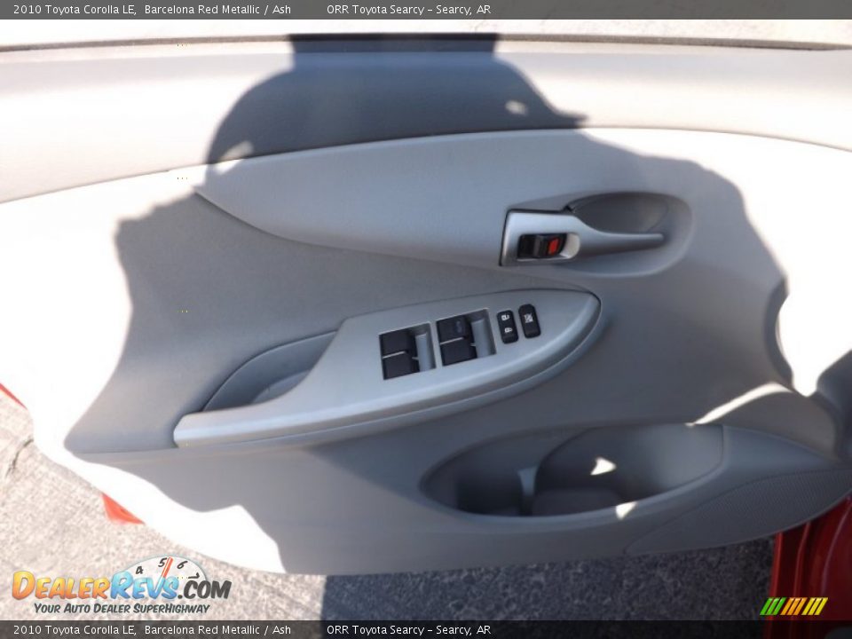 2010 Toyota Corolla LE Barcelona Red Metallic / Ash Photo #15