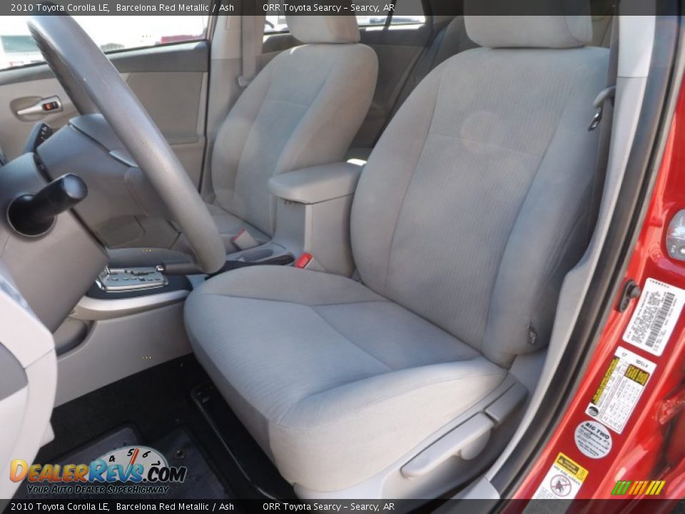 2010 Toyota Corolla LE Barcelona Red Metallic / Ash Photo #16