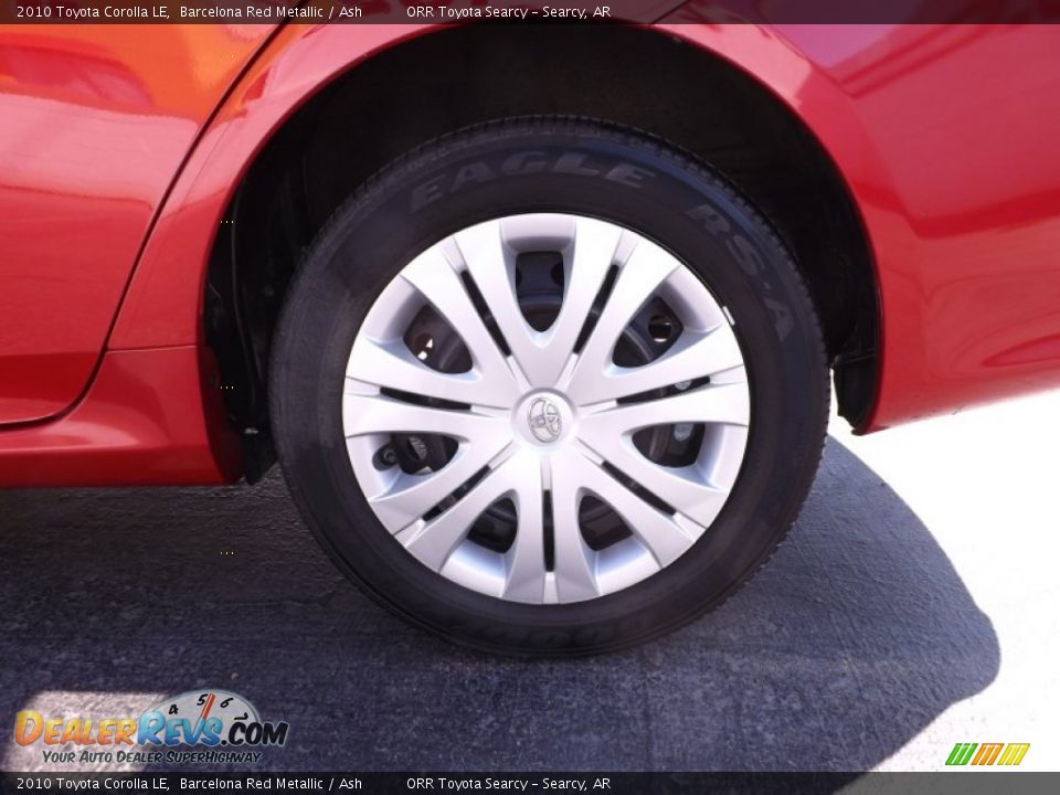 2010 Toyota Corolla LE Barcelona Red Metallic / Ash Photo #19