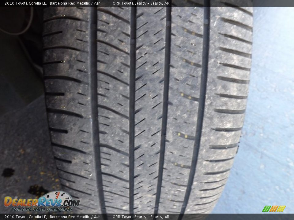 2010 Toyota Corolla LE Barcelona Red Metallic / Ash Photo #20