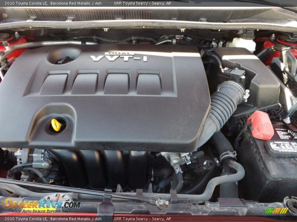 2010 Toyota Corolla LE Barcelona Red Metallic / Ash Photo #21