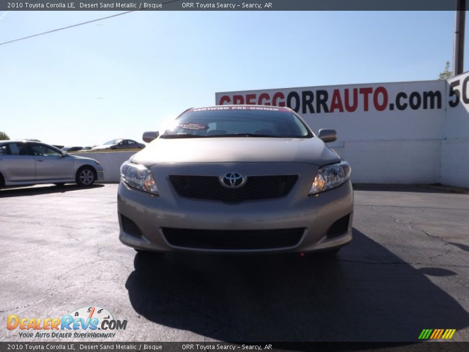 2010 Toyota Corolla LE Desert Sand Metallic / Bisque Photo #2