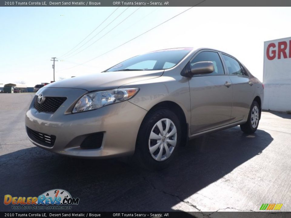 2010 Toyota Corolla LE Desert Sand Metallic / Bisque Photo #3