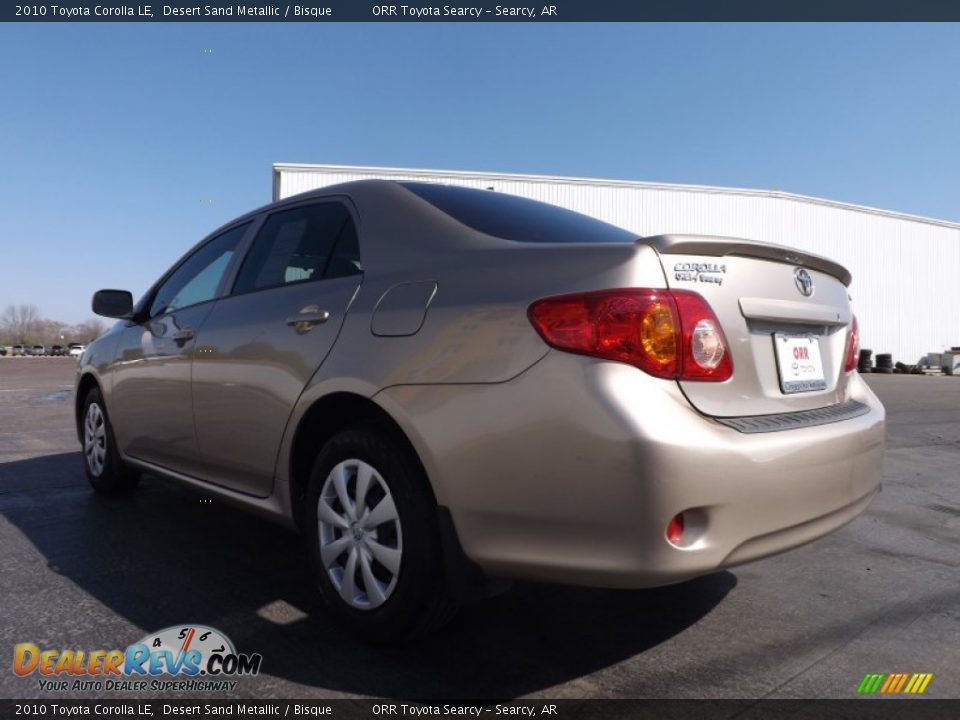 2010 Toyota Corolla LE Desert Sand Metallic / Bisque Photo #6