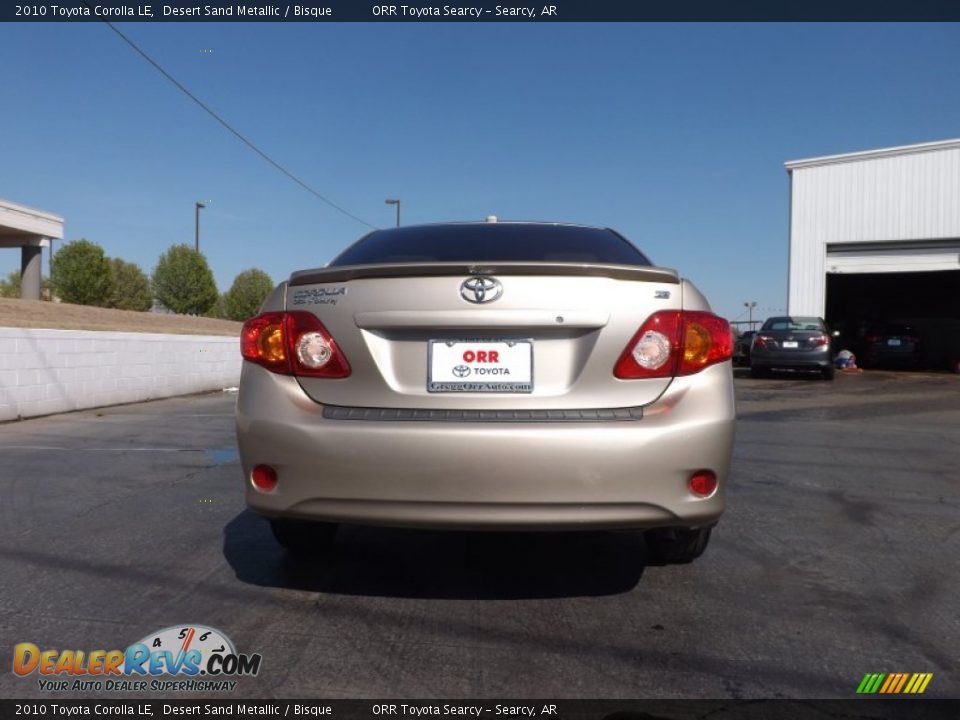 2010 Toyota Corolla LE Desert Sand Metallic / Bisque Photo #7