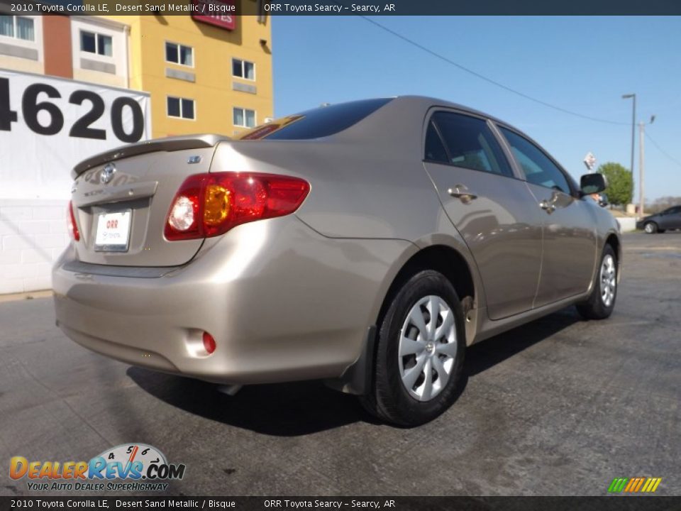2010 Toyota Corolla LE Desert Sand Metallic / Bisque Photo #8