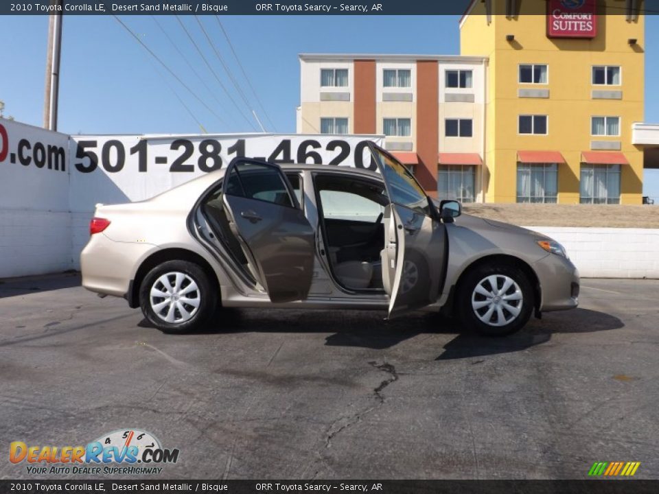 2010 Toyota Corolla LE Desert Sand Metallic / Bisque Photo #10