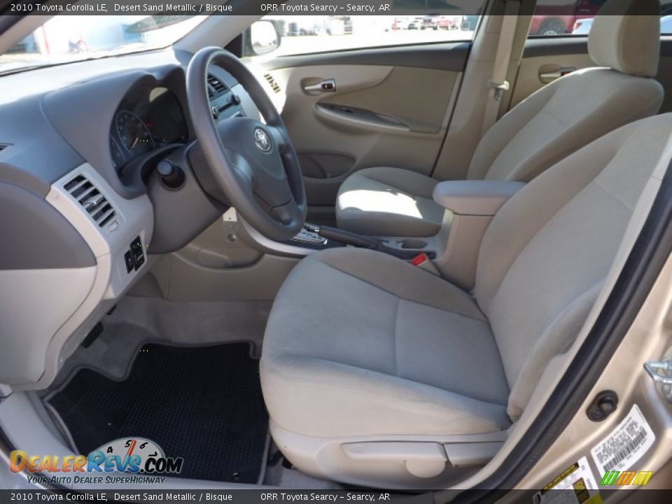2010 Toyota Corolla LE Desert Sand Metallic / Bisque Photo #14