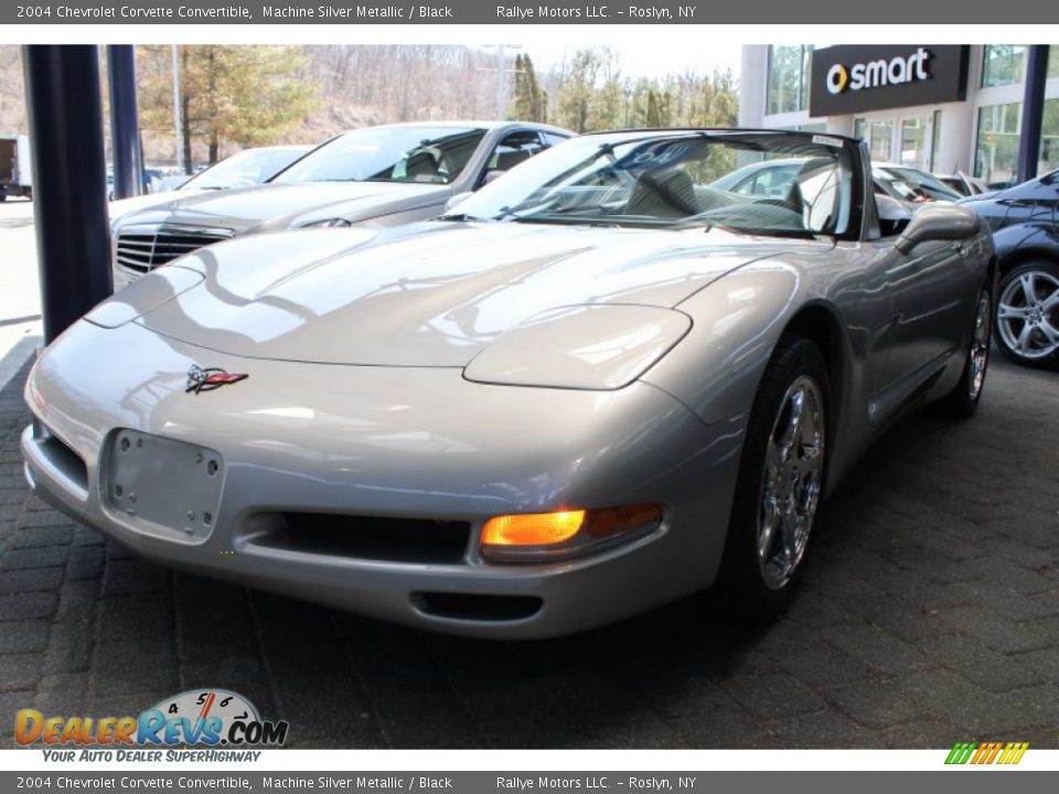 2004 Chevrolet Corvette Convertible Machine Silver Metallic / Black Photo #1