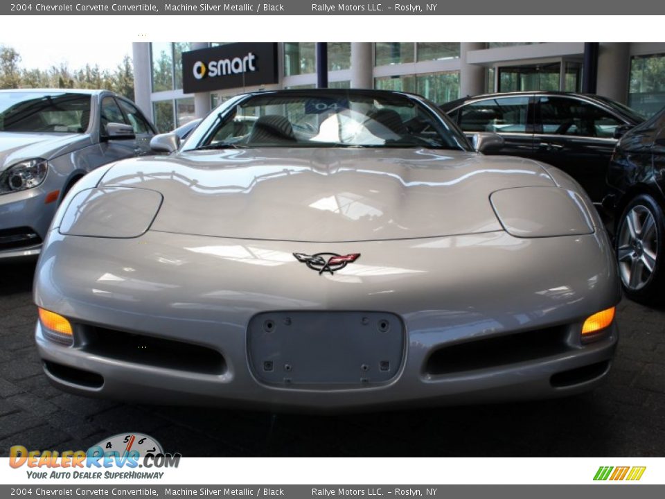 2004 Chevrolet Corvette Convertible Machine Silver Metallic / Black Photo #2