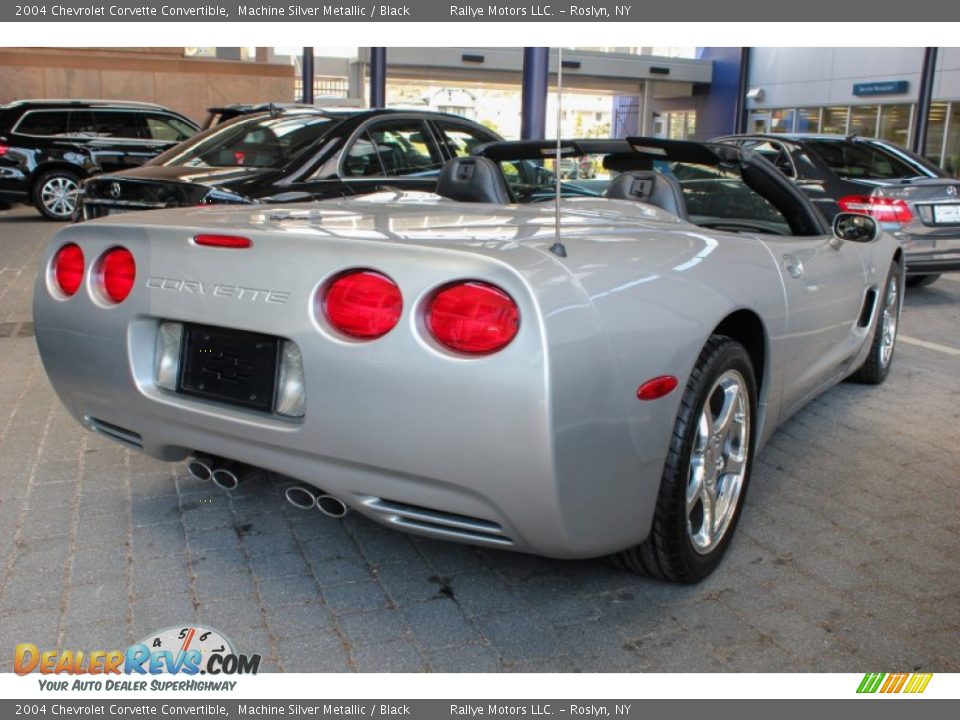 2004 Chevrolet Corvette Convertible Machine Silver Metallic / Black Photo #4