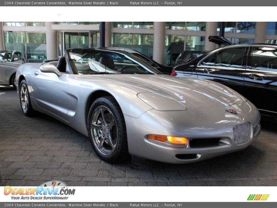 2004 Chevrolet Corvette Convertible Machine Silver Metallic / Black Photo #5