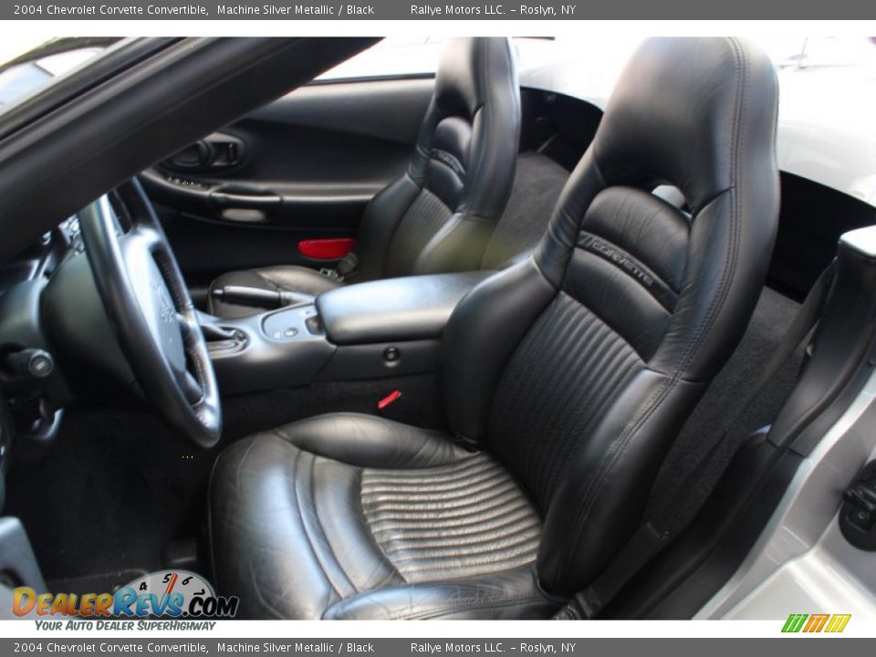 2004 Chevrolet Corvette Convertible Machine Silver Metallic / Black Photo #10