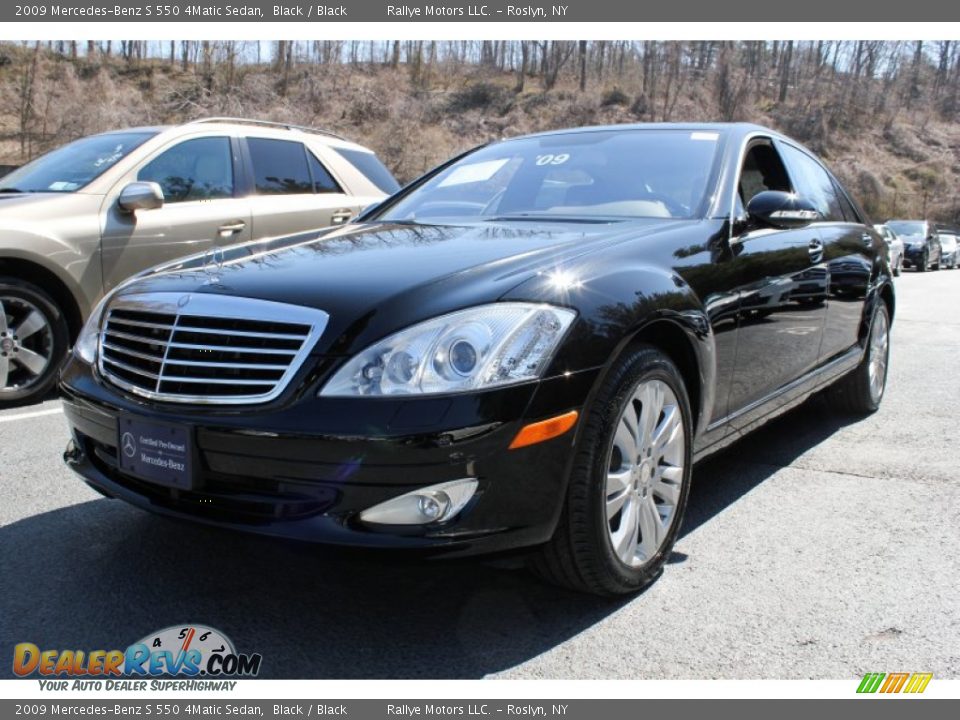 2009 Mercedes-Benz S 550 4Matic Sedan Black / Black Photo #1