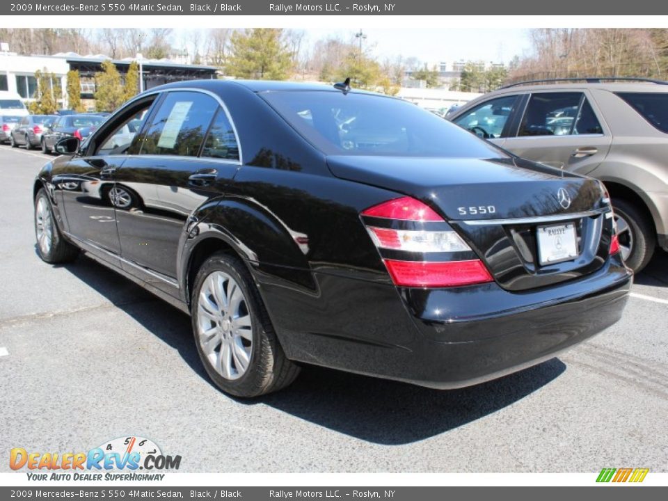 2009 Mercedes-Benz S 550 4Matic Sedan Black / Black Photo #4