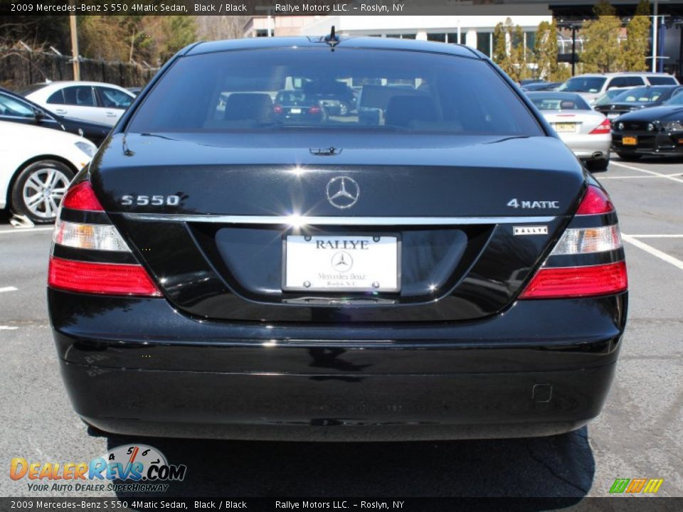 2009 Mercedes-Benz S 550 4Matic Sedan Black / Black Photo #5