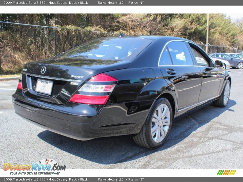 2009 Mercedes-Benz S 550 4Matic Sedan Black / Black Photo #6