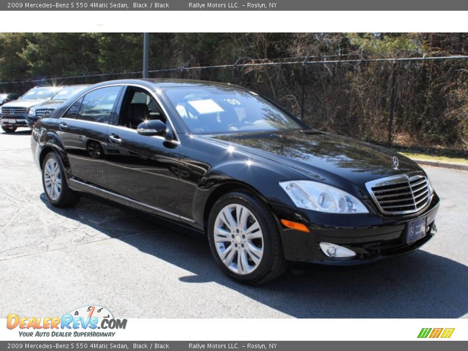 2009 Mercedes-Benz S 550 4Matic Sedan Black / Black Photo #7