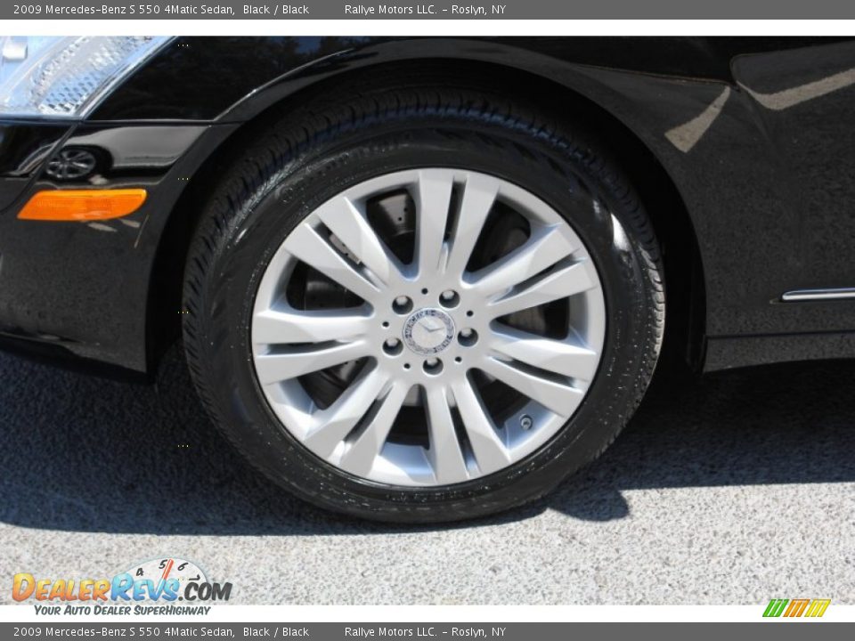 2009 Mercedes-Benz S 550 4Matic Sedan Black / Black Photo #8