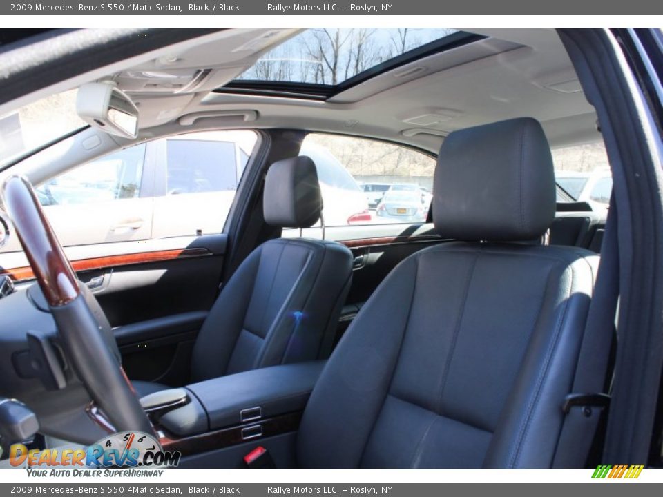 2009 Mercedes-Benz S 550 4Matic Sedan Black / Black Photo #12