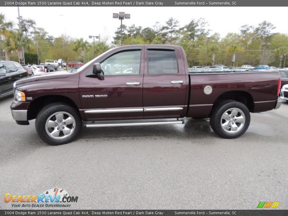 Deep Molten Red Pearl 2004 Dodge Ram 1500 Laramie Quad Cab 4x4 Photo #2
