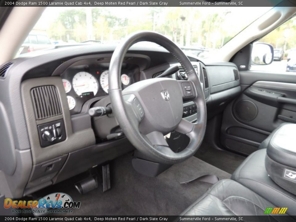 Dashboard of 2004 Dodge Ram 1500 Laramie Quad Cab 4x4 Photo #3
