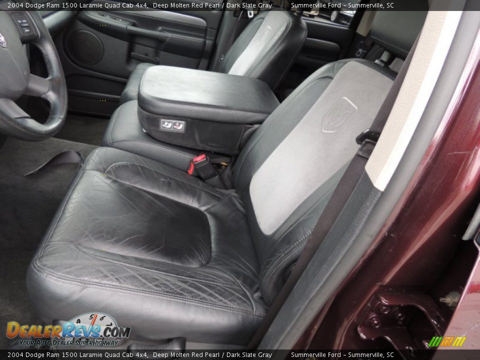 2004 Dodge Ram 1500 Laramie Quad Cab 4x4 Deep Molten Red Pearl / Dark Slate Gray Photo #4