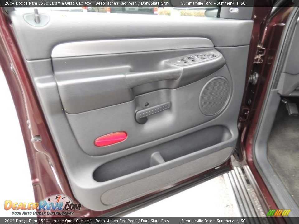 2004 Dodge Ram 1500 Laramie Quad Cab 4x4 Deep Molten Red Pearl / Dark Slate Gray Photo #5