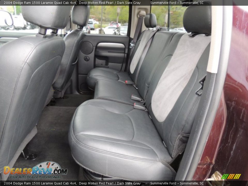 Rear Seat of 2004 Dodge Ram 1500 Laramie Quad Cab 4x4 Photo #6