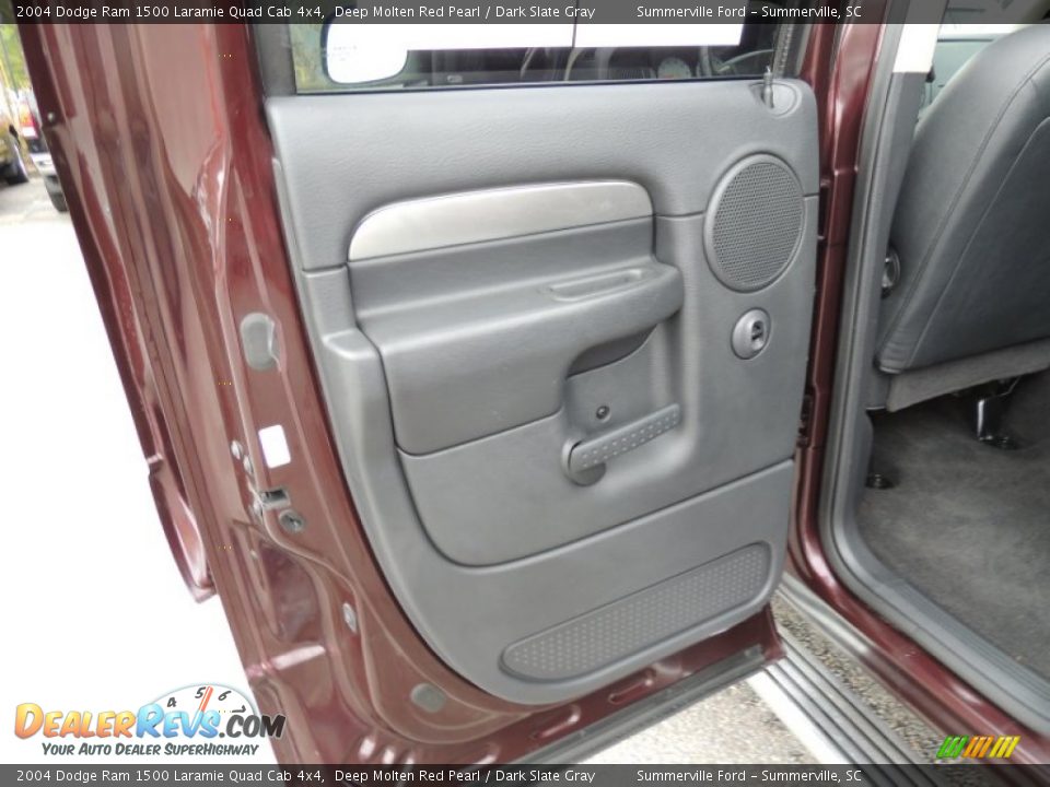 2004 Dodge Ram 1500 Laramie Quad Cab 4x4 Deep Molten Red Pearl / Dark Slate Gray Photo #7