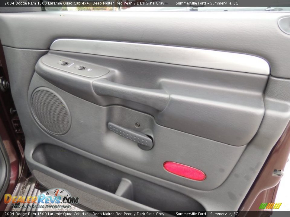 2004 Dodge Ram 1500 Laramie Quad Cab 4x4 Deep Molten Red Pearl / Dark Slate Gray Photo #9