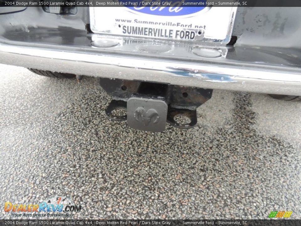 2004 Dodge Ram 1500 Laramie Quad Cab 4x4 Deep Molten Red Pearl / Dark Slate Gray Photo #14