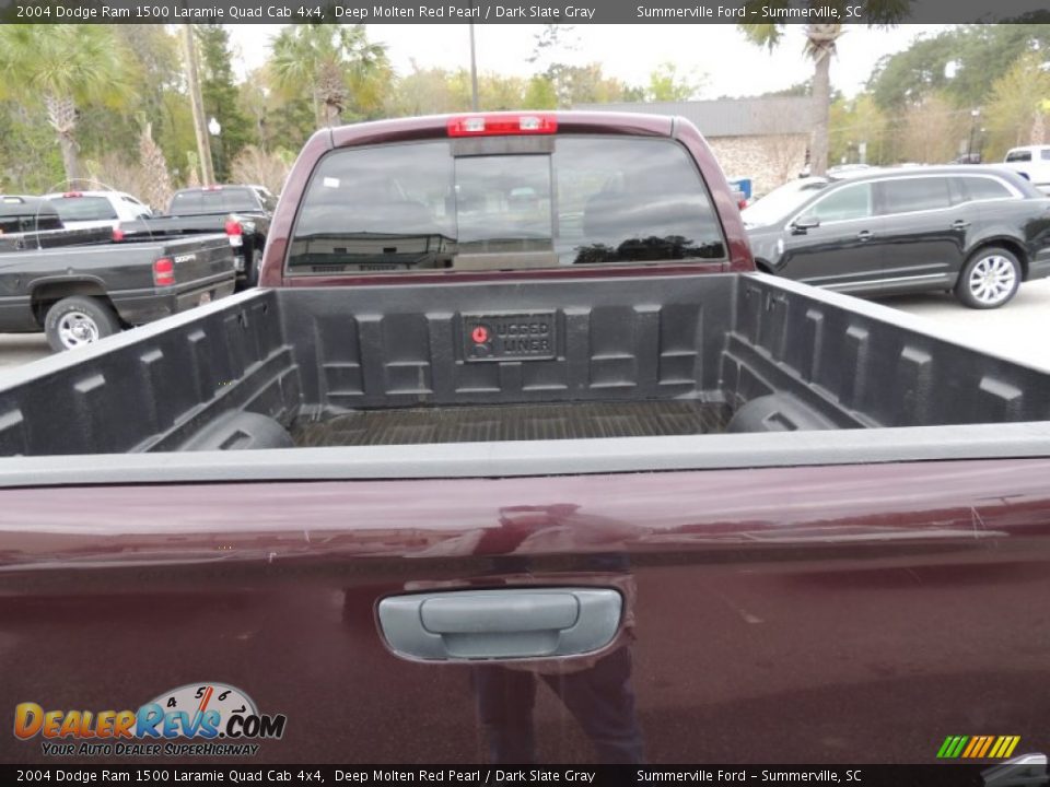 2004 Dodge Ram 1500 Laramie Quad Cab 4x4 Deep Molten Red Pearl / Dark Slate Gray Photo #15