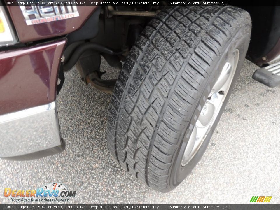 2004 Dodge Ram 1500 Laramie Quad Cab 4x4 Deep Molten Red Pearl / Dark Slate Gray Photo #18