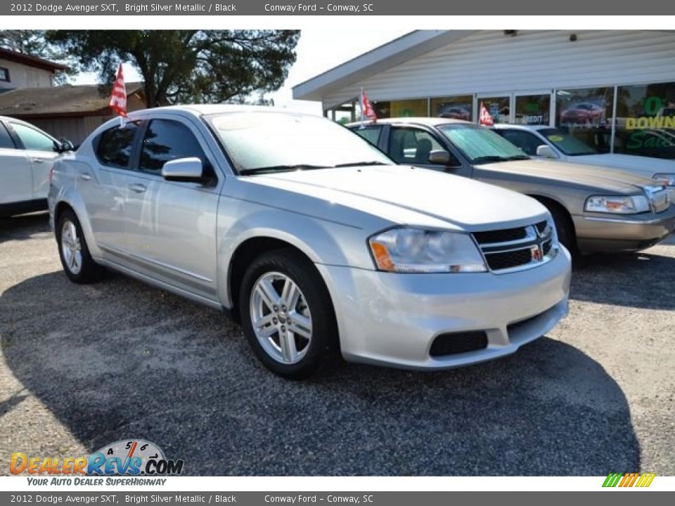 2012 Dodge Avenger SXT Bright Silver Metallic / Black Photo #3