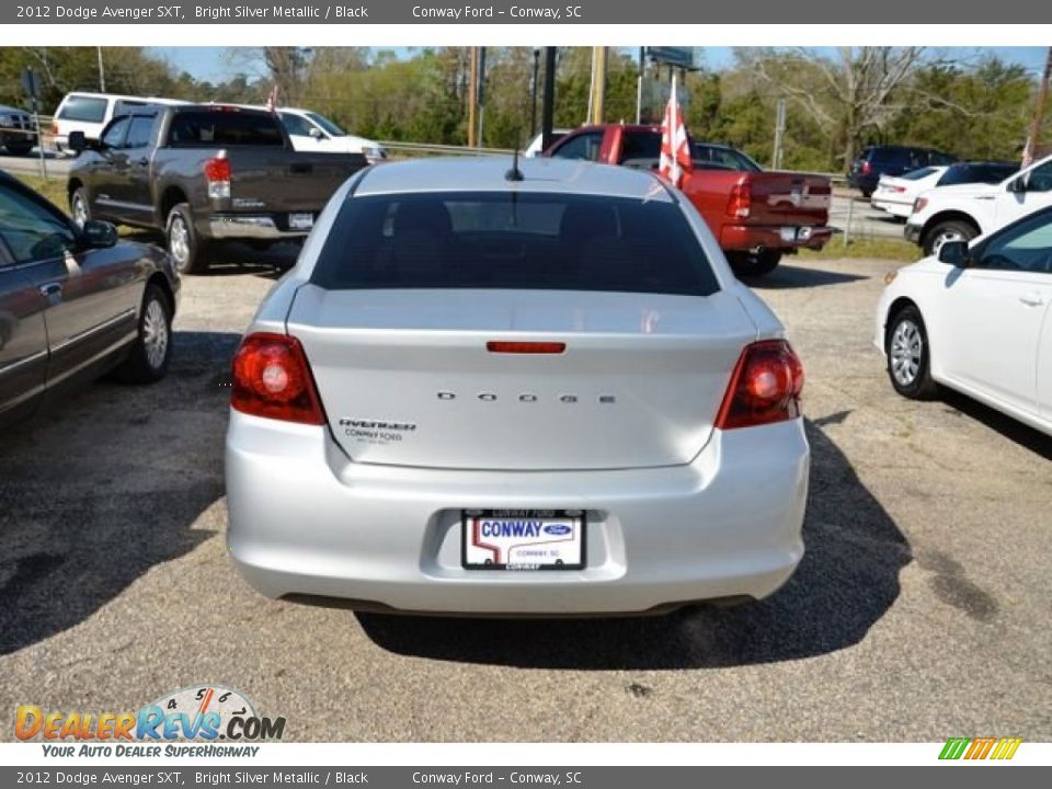 2012 Dodge Avenger SXT Bright Silver Metallic / Black Photo #5