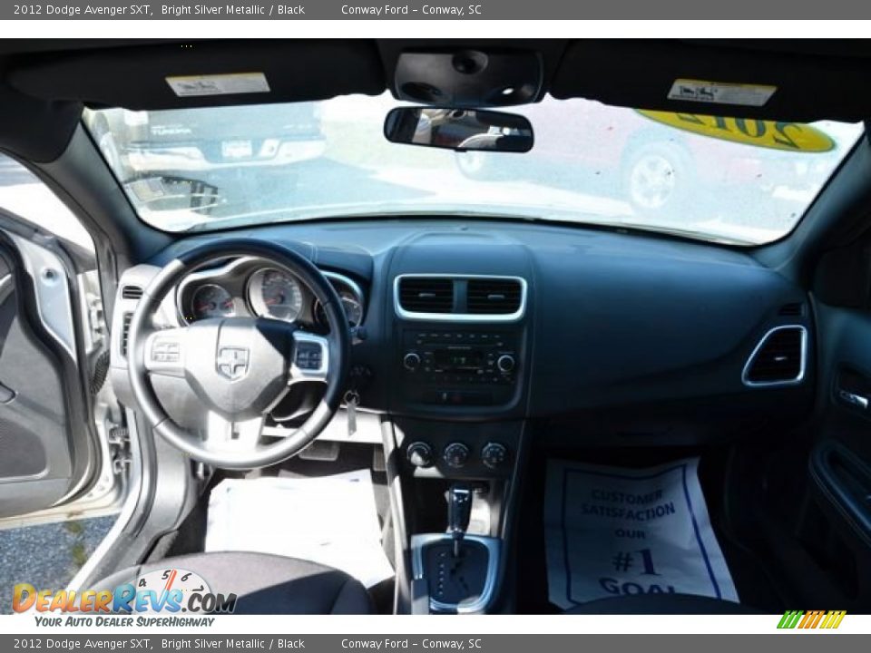 2012 Dodge Avenger SXT Bright Silver Metallic / Black Photo #9