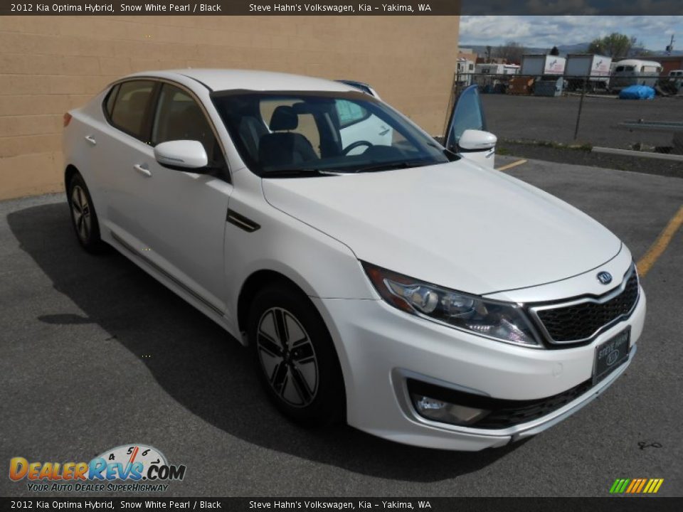 2012 Kia Optima Hybrid Snow White Pearl / Black Photo #1