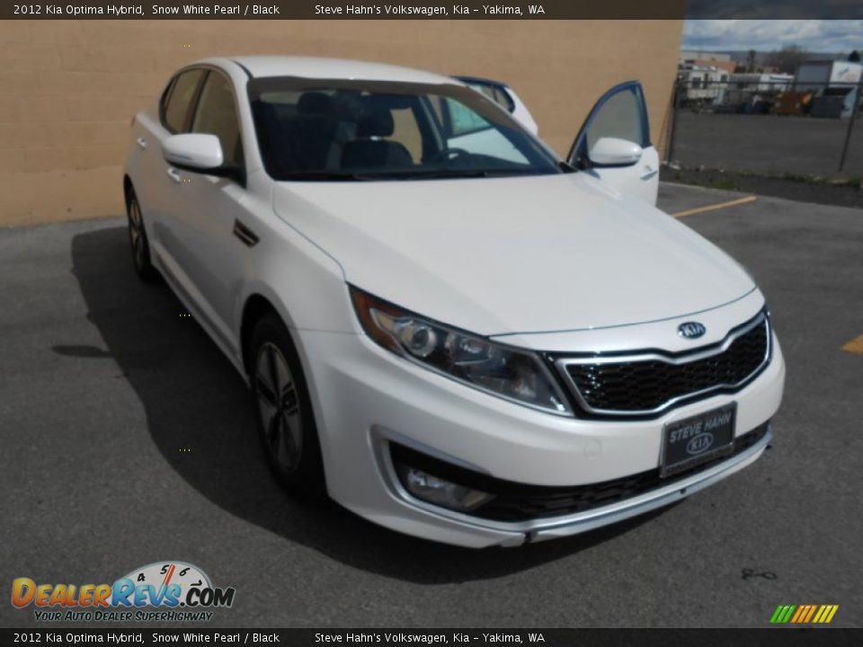 2012 Kia Optima Hybrid Snow White Pearl / Black Photo #2