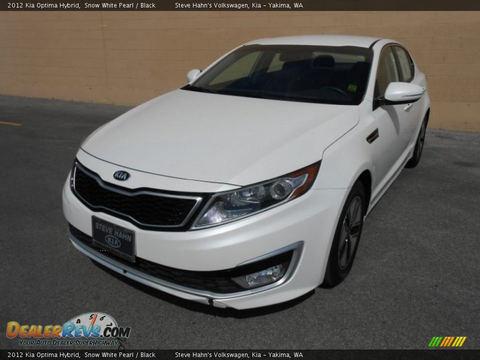 2012 Kia Optima Hybrid Snow White Pearl / Black Photo #4