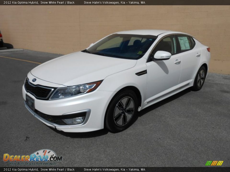 2012 Kia Optima Hybrid Snow White Pearl / Black Photo #5