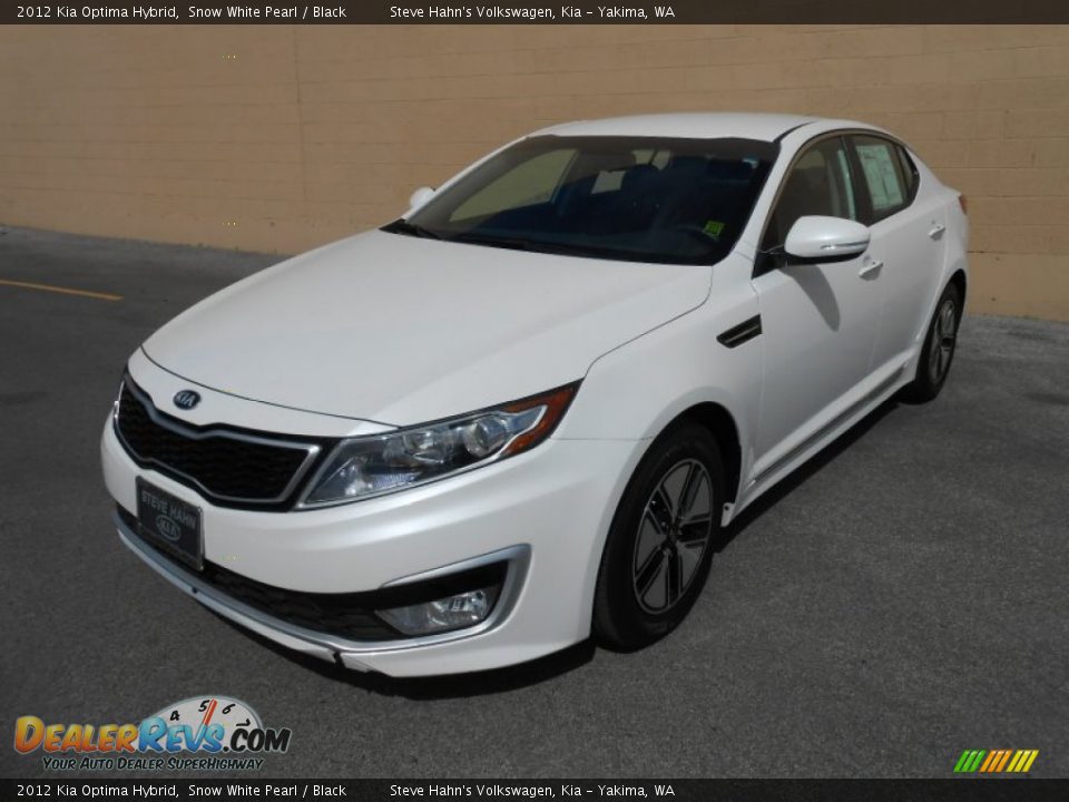 2012 Kia Optima Hybrid Snow White Pearl / Black Photo #6