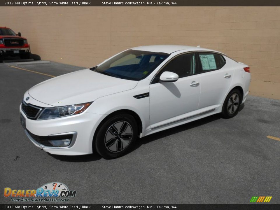 2012 Kia Optima Hybrid Snow White Pearl / Black Photo #7