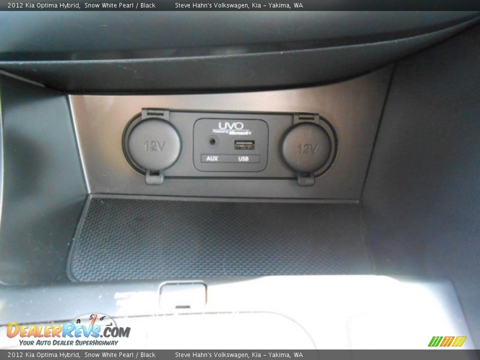 2012 Kia Optima Hybrid Snow White Pearl / Black Photo #14