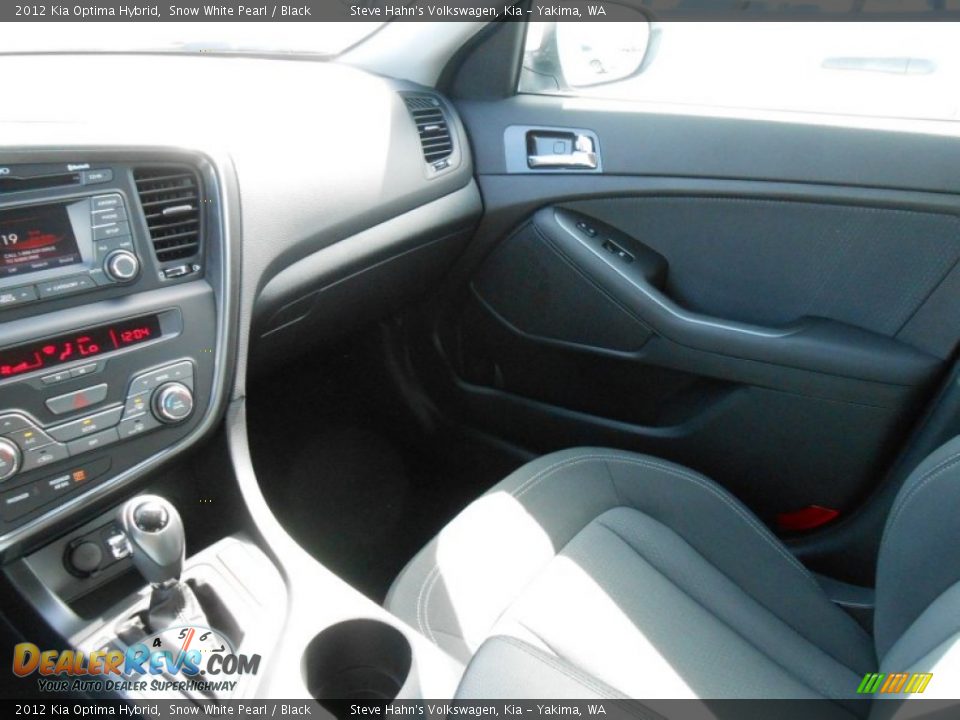 2012 Kia Optima Hybrid Snow White Pearl / Black Photo #16