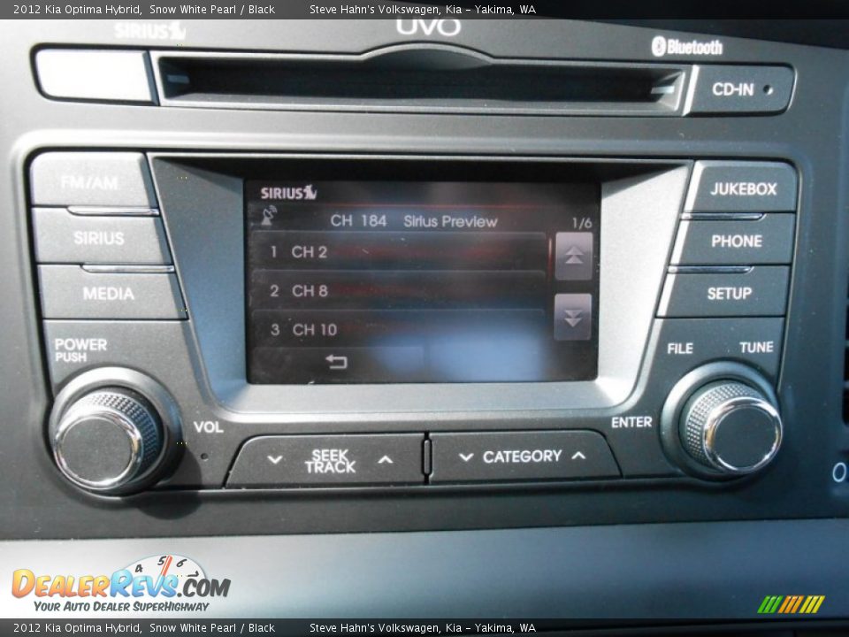 2012 Kia Optima Hybrid Snow White Pearl / Black Photo #18