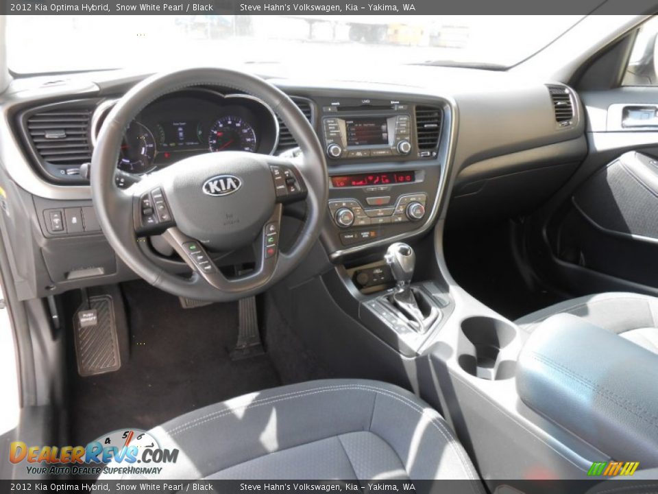 2012 Kia Optima Hybrid Snow White Pearl / Black Photo #24