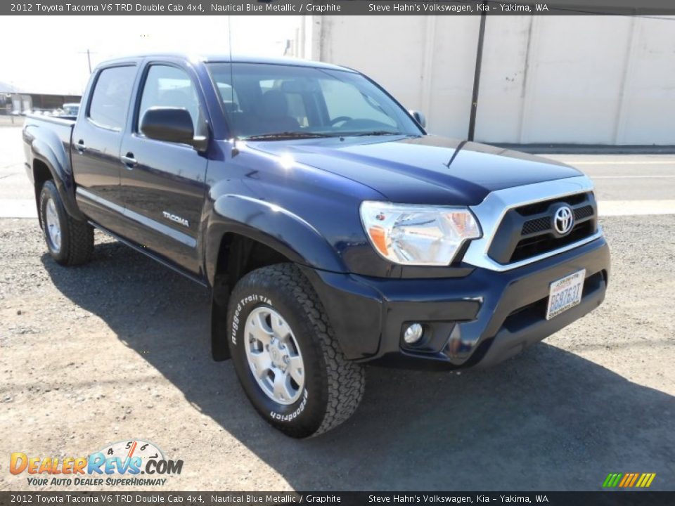 2012 Toyota Tacoma V6 TRD Double Cab 4x4 Nautical Blue Metallic / Graphite Photo #1