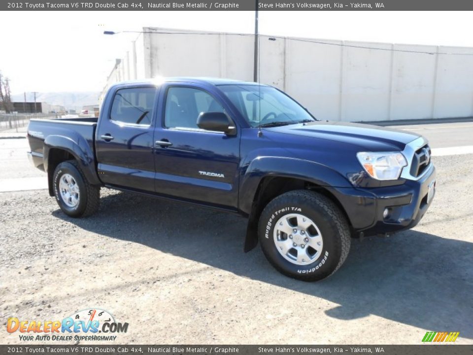 2012 Toyota Tacoma V6 TRD Double Cab 4x4 Nautical Blue Metallic / Graphite Photo #3