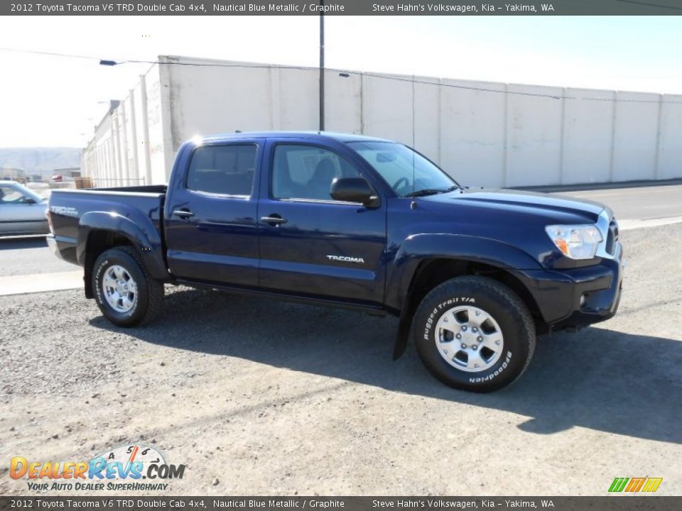 2012 Toyota Tacoma V6 TRD Double Cab 4x4 Nautical Blue Metallic / Graphite Photo #4